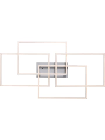 Just Light Ledplafonnière "Iven" zilverkleurig - (B)95 x (D)51,5 cm