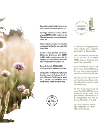 Just Light Hängeleuchte "Green Sofie" in Weiß - (B)107 x (H)120 x (T)44,5 cm