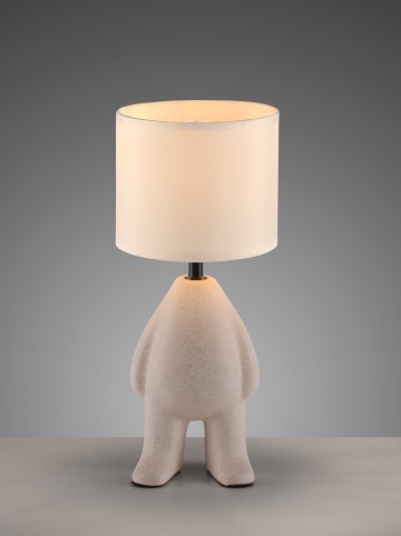 Just Light Tischleuchte "Ted" in Beige - (H)38 x Ø 16 cm