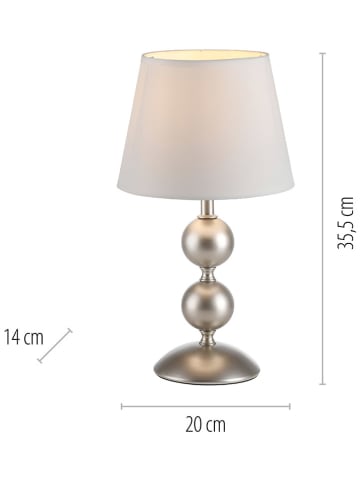 Just Light Lampa stołowa "Siena" w kolorze złoto-białym - wys. 36 x Ø 20 cm