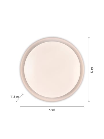 Just Light Lampa sufitowa LED w kolorze białym - Ø 57 cm