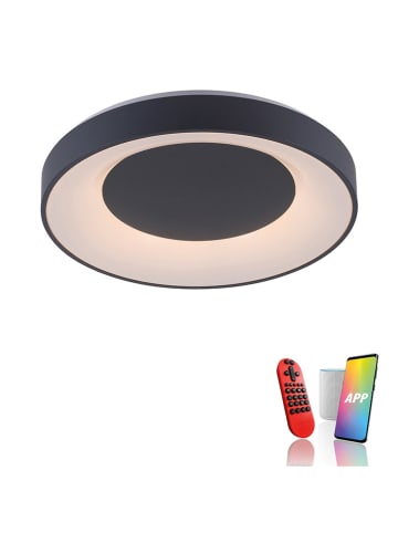 Just Light LED-Deckenleuchte in Anthrazit - Ø 48 cm