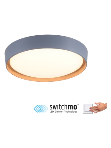 JUST LIGHT. LED-Deckenleuchte in Grau - Ø 40 cm