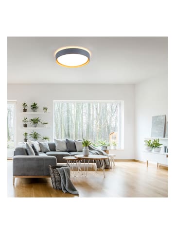 JUST LIGHT. Lampa sufitowa LED w kolorze szarym - Ø 40 cm