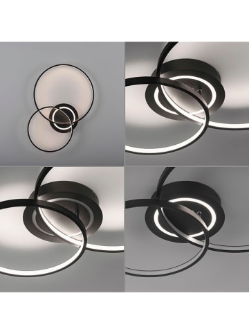 Just Light LED-Deckenleuchte in Schwarz - (B)69 x (H)55 cm