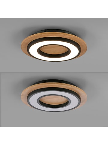 Just Light Lampa sufitowa LED w kolorze brązowo-czarnym - Ø 32 cm