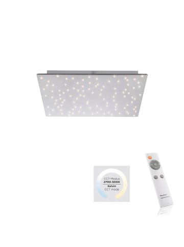 Just Light Lampa sufitowa LED w kolorze srebrnym - 45 x 45 cm