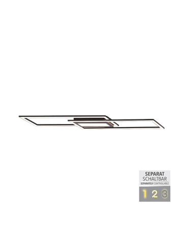 Just Light Lampa sufitowa LED w kolorze czarnym - 100 x 17,9 cm