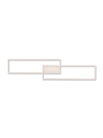 Just Light LED-Deckenleuchte "Asmin" in Silber/ Weiß - (B)109,5 x (T)25,7 cm