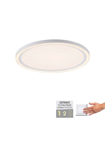 Just Light LED-Deckenleuchte in Weiß - Ø 40 cm