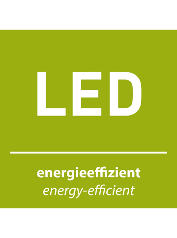 Just Light Lampa stołowa LED "Mini Ritus" w kolorze srebrnym - wys. 25 x Ø 25 cm