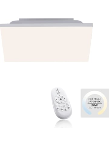 Just Light Lampa sufitowa LED "Canvas" w kolorze białym - 29,5 x 29,5 cm