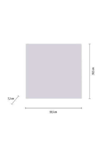 Just Light LED-Deckenleuchte in Weiß - (B)60 x (H)60 cm