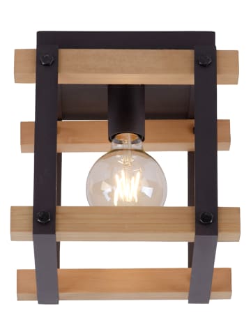 JUST LIGHT. Lampa sufitowa "Edith" w kolorze czarno-jasnobrązowym - 25 x 25 cm