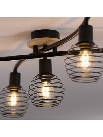 JUST LIGHT. Lampa sufitowa w kolorze czarno-brązowym - 70,1 x 66,5 x 20,1 cm