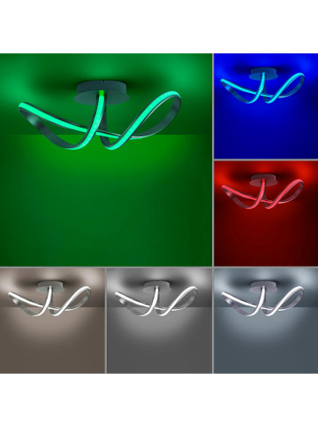 Just Light Lampa sufitowa LED w kolorze srebrnym - 64 x 25 cm