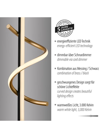 Just Light Lampa stołowa LED w kolorze złotym - wys. 44 x Ø 18 cm