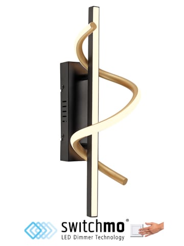 Just Light Lampa sufitowa LED w kolorze złoto-czarnym - 18,8 x 41,4 cm