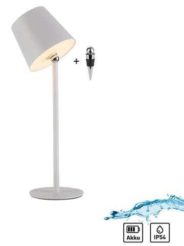 Just Light LED-Tischleuchte "Boteria" in Weiß - (H)37 x Ø 11 cm