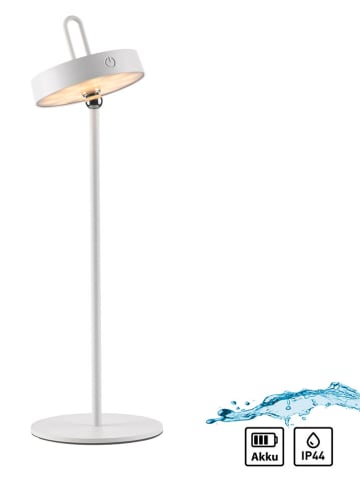 Just Light LED-Tischleuchte "Amag" in Weiß - (H)47,2 x Ø 15 cm