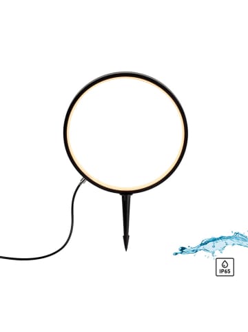 Just Light Lampa LED w kolorze czarnym na trzonku - wys. 48 x Ø 32 cm