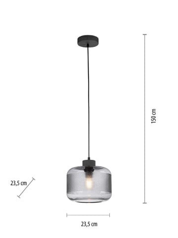 Paul Neuhaus Lampa wisząca w kolorze szarym - 150 x 23,5 cm