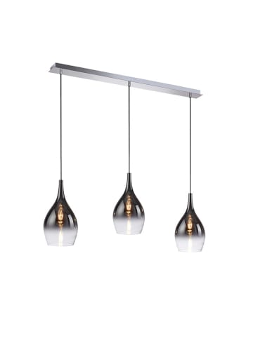 Just Light Hanglamp "Pilua" zilverkleurig - (B)100 x (H)120 x (D)20 cm