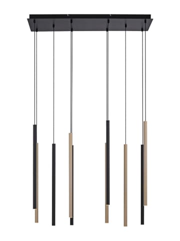 Just Light Lampa wisząca LED "Flute" w kolorze czarnym - 89 x 120 x 30 cm