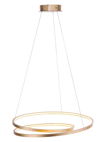 Paul Neuhaus Lampa wisząca LED "Roman" w kolorze złotym - Ø 72 cm