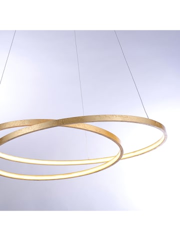 Paul Neuhaus Lampa wisząca LED "Roman" w kolorze złotym - Ø 72 cm