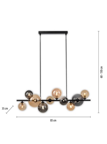 Just Light Hanglamp "Popsicle" - energieklasse F (A tot G) - (B)85 x (H)150 x (D)35 cm
