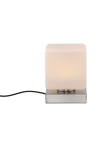 Paul Neuhaus LED-Tischleuchte "Dadoa" in Weiß/ Silber - (B)12 x (H)16 x (T)12 cm