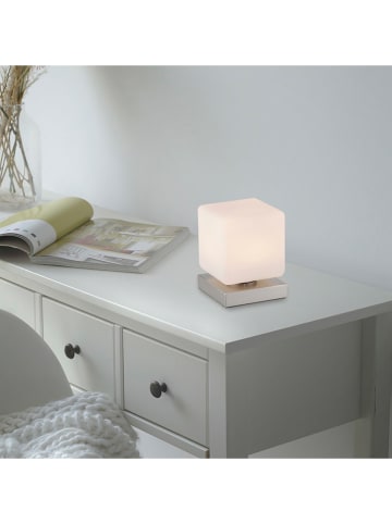 Paul Neuhaus LED-Tischleuchte "Dadoa" in Weiß/ Silber - (B)12 x (H)16 x (T)12 cm