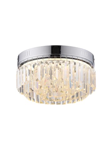 Just Light LED-Deckenleuchte "Krista" in Silber - (H)16 x Ø 32 cm