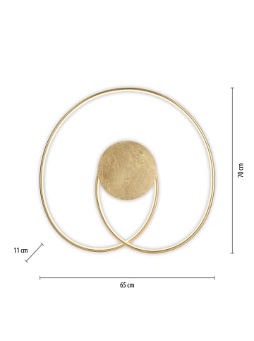 Paul Neuhaus Lampa sufitowa LED w kolorze złotym - Ø 65 cm