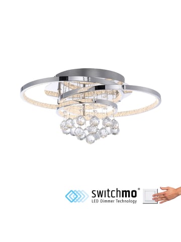 Paul Neuhaus Lampa sufitowa LED w kolorze srebrnym - Ø 45 cm