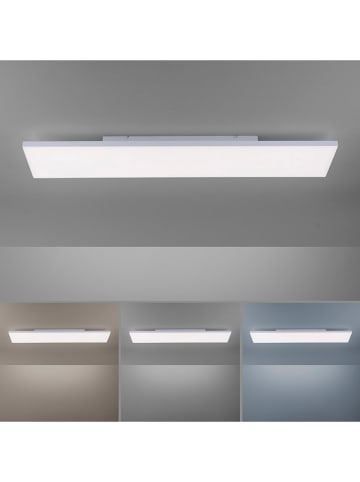 Just Light Lampa sufitowa LED "Frameless" w kolorze białym - 100 x 6,8 x 25 cm