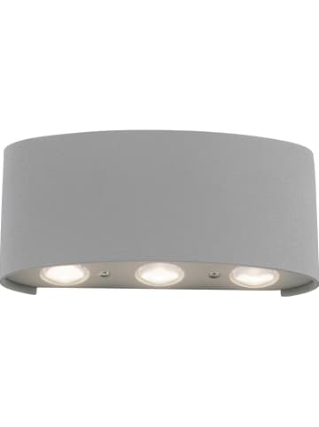 Paul Neuhaus Ledbuitenlamp "Carlo" zilverkleurig - (B)17 x (H)8 cm