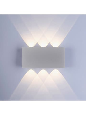 Paul Neuhaus LED-Außenleuchte "Carlo" in Silber - (B)17 x (H)8 cm