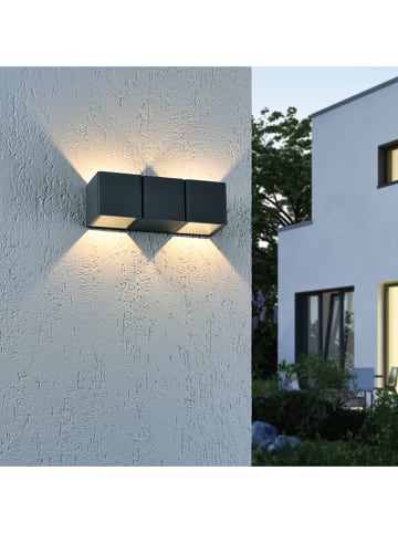 JUST LIGHT. Lampa zewnętrzna LED "Marcel" w kolorze antracytowym - 22,5 x 7,5 cm