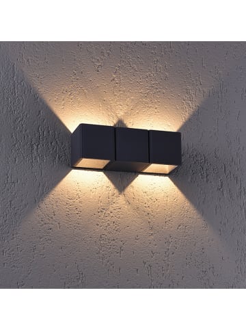 JUST LIGHT. Lampa zewnętrzna LED "Marcel" w kolorze antracytowym - 22,5 x 7,5 cm