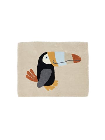OYOY mini Dywan "Tucan" w kolorze beżowym - 90 x 70 cm