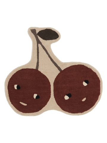 OYOY mini Teppich "Cherry" in Dunkelbraun - (B)76 x (H)86 cm