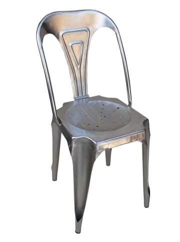 Anticline Krzesło w kolorze srebrnym - 38 x 83 x 38 cm