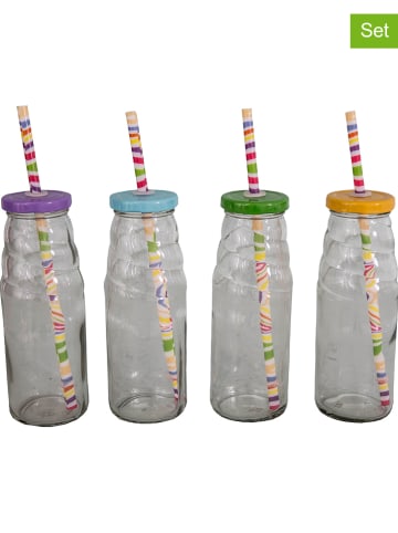 Anticline Butelki (4 szt.) w różnych kolorach - wys. 23 x Ø 5,5 cm