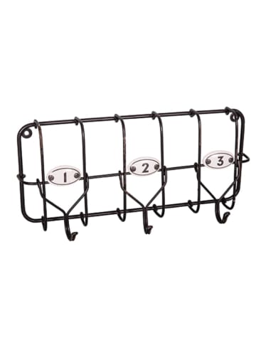 Anticline Wandkapstok zwart - (B)36 x (H)16 x (D)8,5 cm