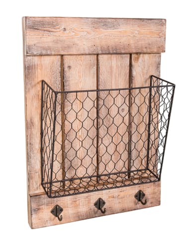 Anticline Wandgarderobe in Natur - (B)31,5 x (H)44 x (T)6,5 cm