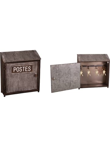 Anticline Sleutelkast grijs - (B)28 x (H)31,5 x (D)10 cm