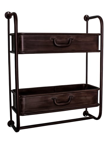 Anticline Wandregal in Braun - (B)52 x (H)64 x (T)18 cm