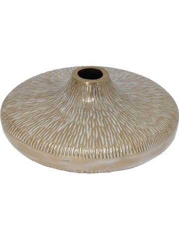 Anticline Kerzenständer in Creme/ Gold - Ø 17,5 cm